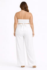 D.ROCK Plus Size Set Tops And Wide Legs Pants
