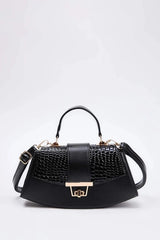 WOJCOR Suede Mini Shoulder Bag with Accessory Closure