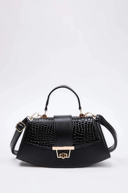 WOJCOR Suede Mini Shoulder Bag with Accessory Closure