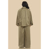 DORCAS Plus Puffed Bomber Jacket Pants Set
