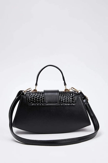 WOJCOR Suede Mini Shoulder Bag with Accessory Closure
