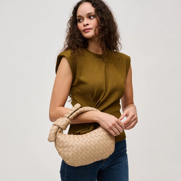 Urban Expressions Lizbeth Woven Knot Clutch