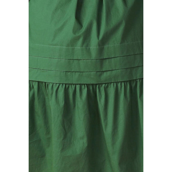 FLYING TOMATO Plus Size Solid Button Down Mini Dress - Green