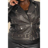 The Sang Plus Leather Biker Jacket
