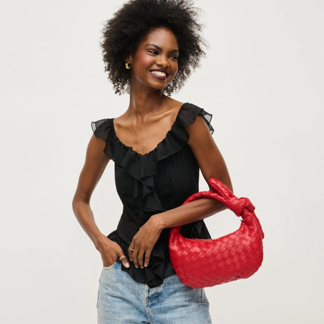 Urban Expressions Lizbeth Woven Knot Clutch