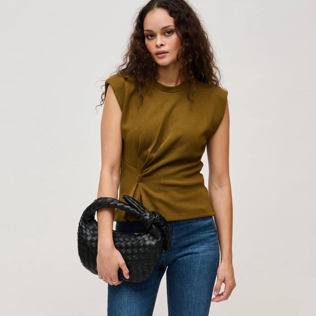 Urban Expressions Lizbeth Woven Knot Clutch