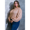 DORCAS Plus Size Sequin Top - Rose Gold