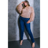DORCAS Plus Size Sequin Top - Rose Gold