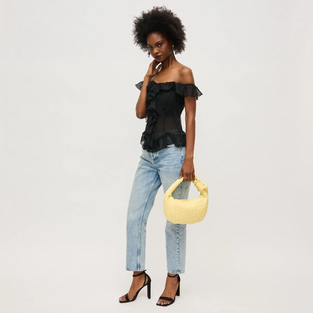 Urban Expressions Lizbeth Woven Knot Clutch