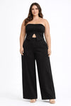 D.ROCK Plus Size Set Tops And Wide Legs Pants