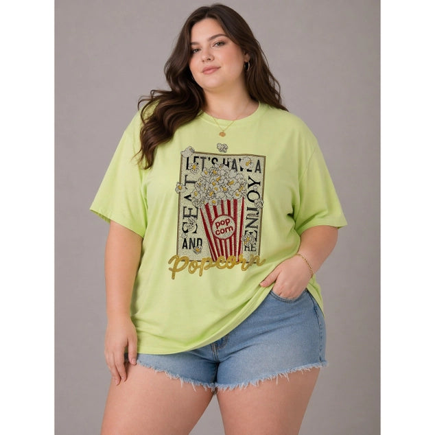 Black Pearl Clothing Plus Popcorn Night Tee