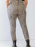 Janette Plus Size Leopard Print Lace-Up Detail Fitted Pants