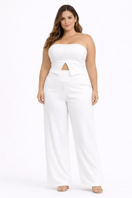 D.ROCK Plus Size Set Tops And Wide Legs Pants