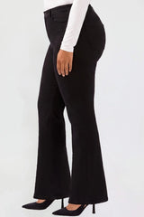 YMI Junior Plus Hyperstretch Wide Leg Pants - Black