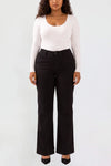 YMI Junior Plus Hyperstretch Wide Leg Pants - Black