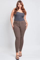 YMI Junior Plus Size Hyperstretch Skinny Pants - Java