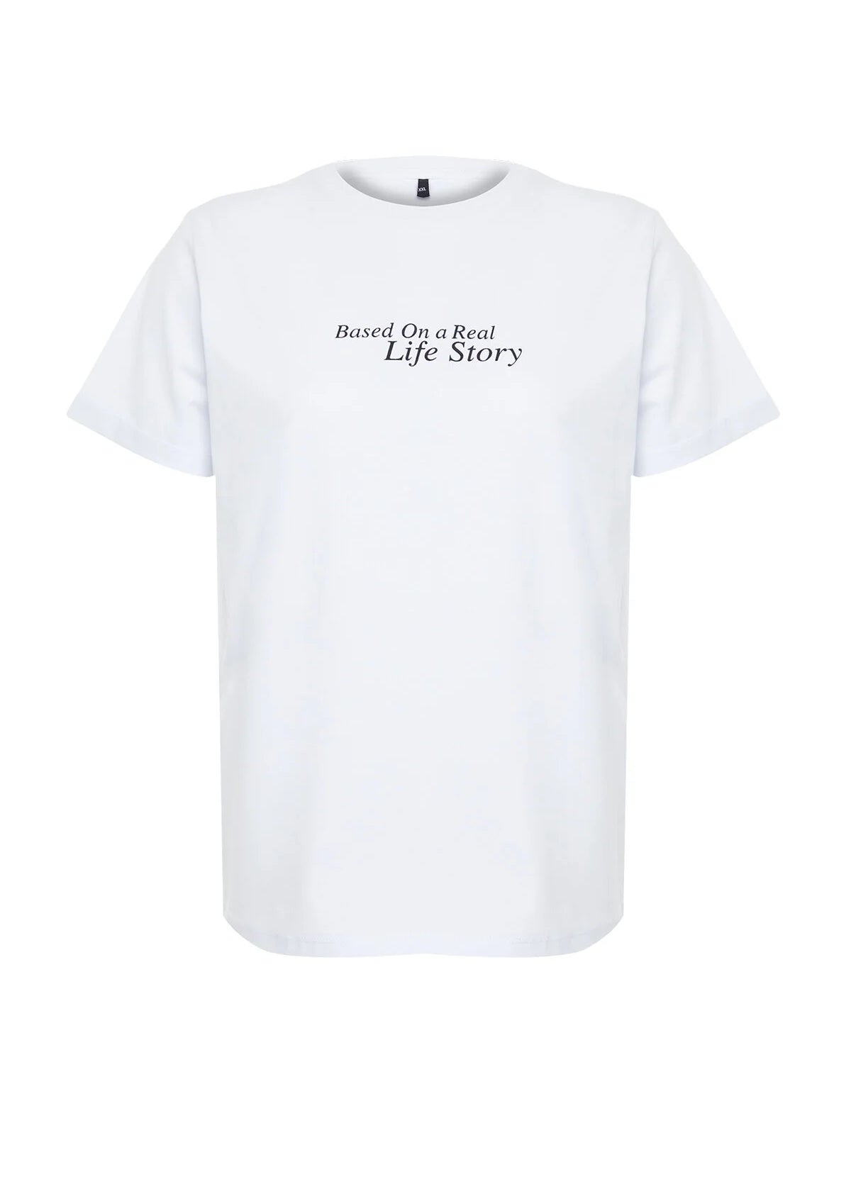 Plus Size Boyfriend Fit Printed T-Shirt - White