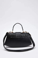 WOJCOR Suede Mini Shoulder Bag with Accessory Closure