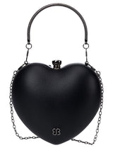 Bessie London Studded Heart Crossbody Bag