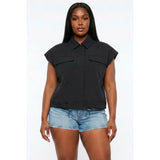 Black Pearl Clothing Plus City Shift Crop Top
