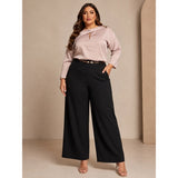 DORCAS Plus Size Keyhole Blouse
