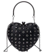 Bessie London Studded Heart Crossbody Bag