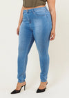 Vibrant M.i.U Plus Signature Skinny Jeans -Medium Stone