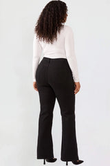 YMI Junior Plus Hyperstretch Wide Leg Pants - Black