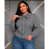 Black Pearl Clothing Plus Bow Authority Blouse - Black