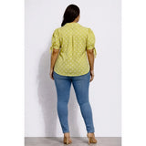 Black Pearl Clothing Plus Polka Charm Blouse