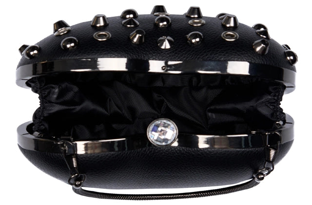Bessie London Studded Heart Crossbody Bag