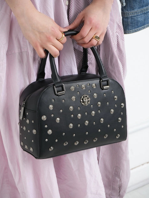 Bessie London Studded Boston Bag
