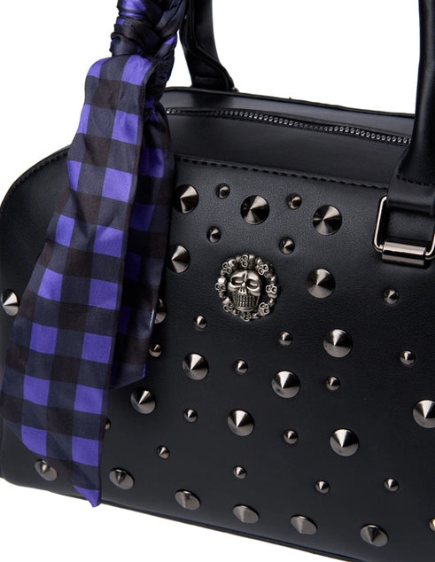 Bessie London Studded Boston Bag