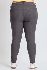 YMI Junior Plus Size Hyperstretch Skinny Pants - Smoke