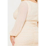 Black Pearl Clothing Plus Whispering Bloom Midi Dress