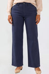 YMI Junior Plus High Rise Hyperstretch Wide Leg Pants - Navy