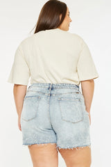 Kan Can USA Plus 90's High Rise SHORTS - Light Wash