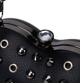 Bessie London Studded Heart Crossbody Bag