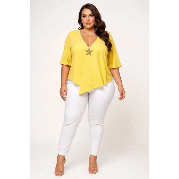Black Pearl Clothing Plus Seaside Charm Top