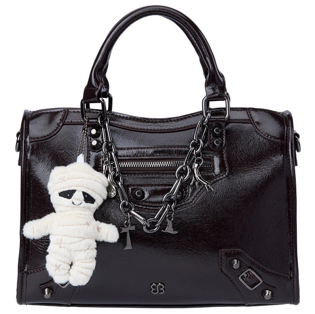 Bessie London Vintage Gothic Mini Bowling Bag