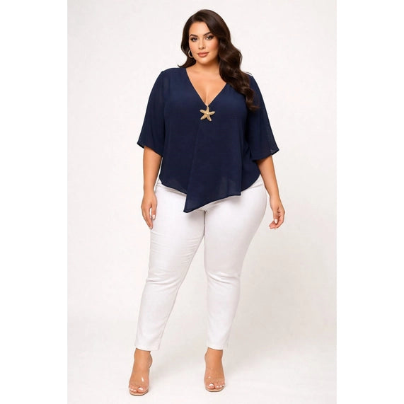 Black Pearl Clothing Plus Seaside Charm Top