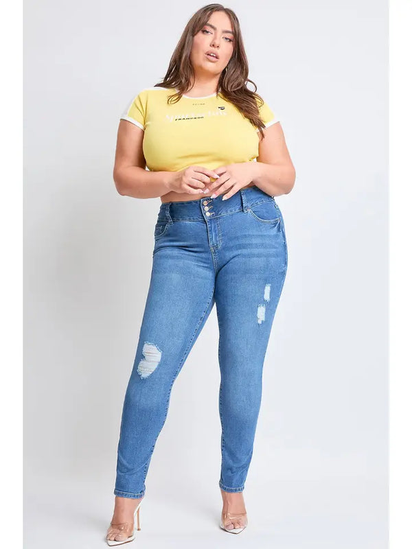 Essential Sustainable Distressed Skinny Jeans - M1861