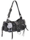 Bessie London Punk Buckle Baguette Bag