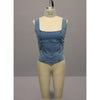 Curve Market Plus Size Denim Square Neck Corset Style Tank Top