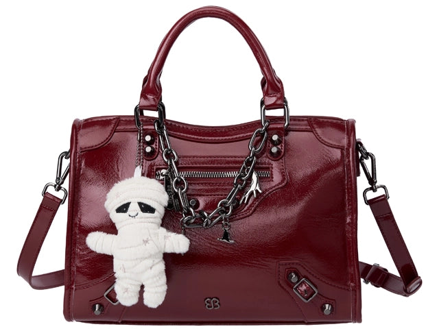 Bessie London Vintage Gothic Mini Bowling Bag