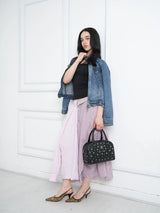 Bessie London Studded Boston Bag