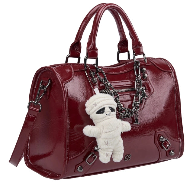 Bessie London Vintage Gothic Mini Bowling Bag