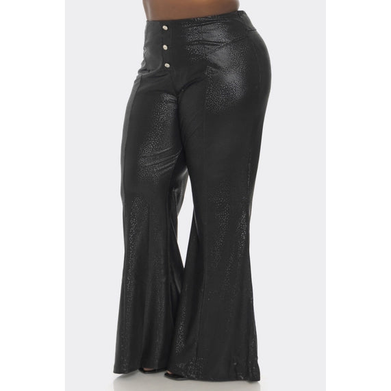 The Sang Plus Size Waist Button Up Long Pants