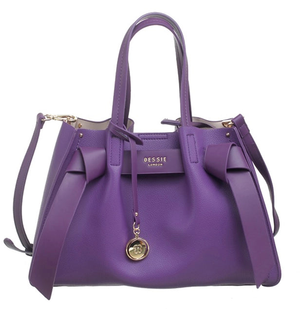 Bessie London Stylish Bow City Tote Bag