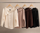 DORCAS Plus Size Keyhole Blouse